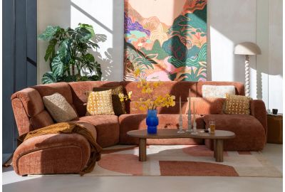 Terracotta kleur in de woonkamer