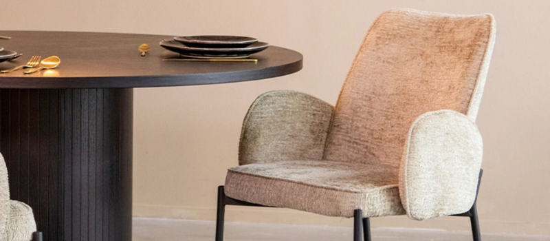 Velvet eetkamerstoelen