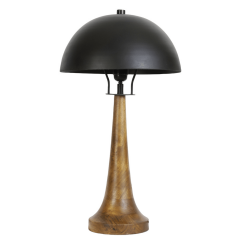 Jovany tafellamp Ø30x60 cm hout olie/zwart