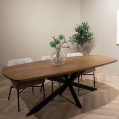 Jesper danish ovale eettafel - 230 cm - hout van het woonmerk Livingfurn