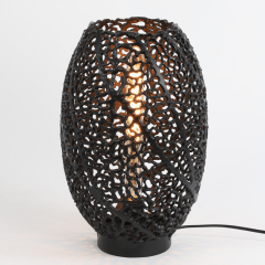 Sinula tafellamp Ø24x40 cm mat zwart van het woonmerk Light&Living
