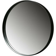 Doutzen spiegel metaal rond zwart