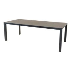 Geneva eettafel 220x100 cm - antraciet