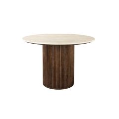Arda eettafel ø115 cm - bruin