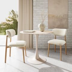 Nøra Fjord eetkamerstoel | naturel oak matt onderstel | stof Cona
