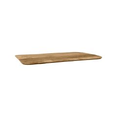 Restaurant-/Bartafelblad Rechthoek Sloppy Edge 120x70 cm - nature mangohout