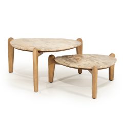 Marnish bijzettafel groot - naturel