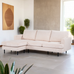 Sophie 3-zitsbank L+R stof - beige