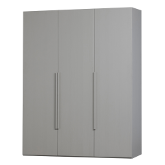Rens 3-deurs wandkast 165 cm notenhout kiezelgrijs