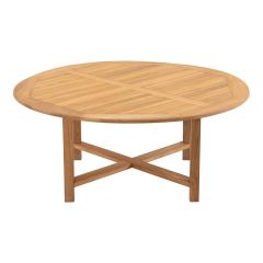 Teak eettafel Ø120x75 cm - bruin