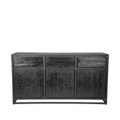 Chili dressoir mangohout zwart 170x45x90 cm