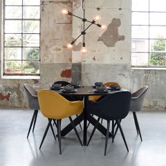 Stilo hanglamp 5L 70x70x70 cm zwart