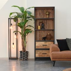 Tampa boekenkast rough mangohout 70 cm