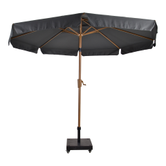 Parasol Libra houtlook Ø3mtr - grijs