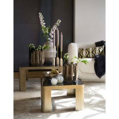 Oxe sidetable set van 2 - antiek brons