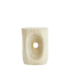 Morilo bijzettafel 35x29x46 cm hout - licht naturel