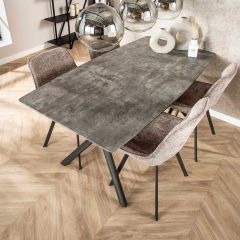 Eettafel Chestnut Beton 160 cm