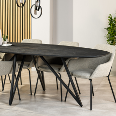 Dotan eettafel ovaal 240x110 cm