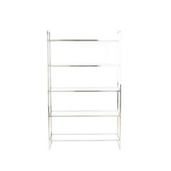 Mariki wandkast 110x40x180 cm - glas helder/nikkel