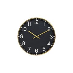 Torria klok Ø53 cm - zwart/goud