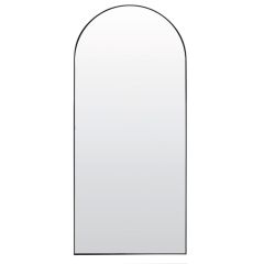 Light & Living Zeneto spiegel rond 80x1,5x180 cm - helder glas/zwart - OUTLET B