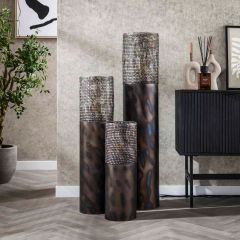 Markus vloerlamp Ø25 cilinder 120 cm - zwart bruin