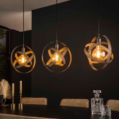 Sofia hanglamp 3L - artic zwart