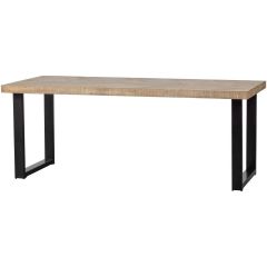 Combi-Tablo mango visgraat 200x90 cm + U-poot