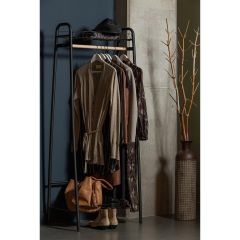 Jovi kledingrek - metaal - zwart van het woonmerk Woood