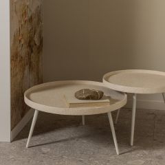 Bounds bijzettafel XL hout/metaal 40xØ76 - naturel