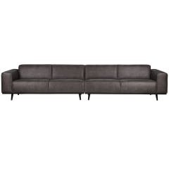 Statement xl 4-zits bank 372 cm ecoleer - donkergrijs
