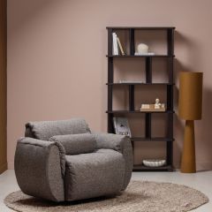 Baggy draaifauteuil geweven stof