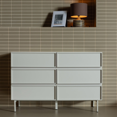 Tours ladekast 6 lades melamine/mdf - zand