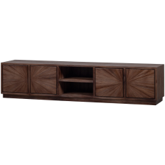 Sun tv-meubel met open vak recycled teak - bruin