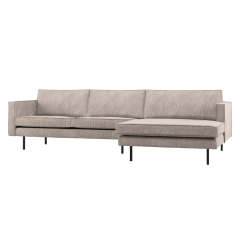 Rodeo chaise longue bank rechts ribstof