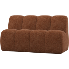 Mojo eetbank 164 cm met rugleuning wollig