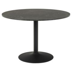 Nøra Sid ronde eettafel Ø110x74 cm | metaal onderstel | ruw melamine