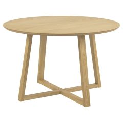 Nøra Justine ronde eettafel Ø120x75 cm | geolied eikenfineer - naturel