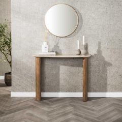 Federico sidetable - 100 cm - travertin look