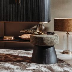 Ossana poef - ø50 cm - groen