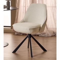 Nøra Tindra draaistoel | zwart metaal onderstel | stof Apia