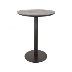 Restaurant/Bartafel Ø70x92 cm - sloppy edge - zwart