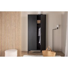 Salvo kledingkast - 85 x 183 cm - zwart