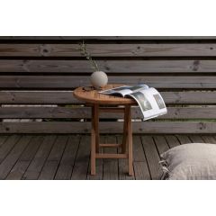 Alina ronde bistrotafel - ø50 cm - teakhout - naturel
