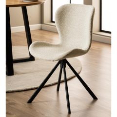Aino draaistoel | zwart metaal onderstel | stof Monza