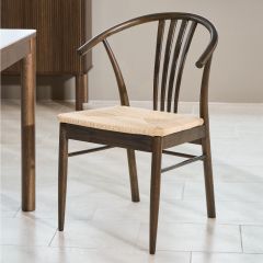 Nøra Kira armstoel | oak onderstel | paper plaits