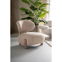 Reza fauteuil poot bruin