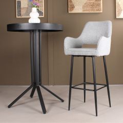 Lenon barkruk bouclé 2.0 - 75 cm  - grijs - OUTLET B