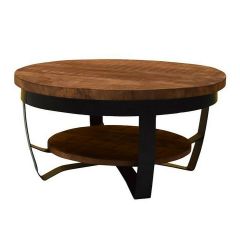 Mark salontafel zwart ø65 cm