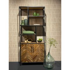 Brooklyn vakkenkast - 90 cm - mangohout - naturel